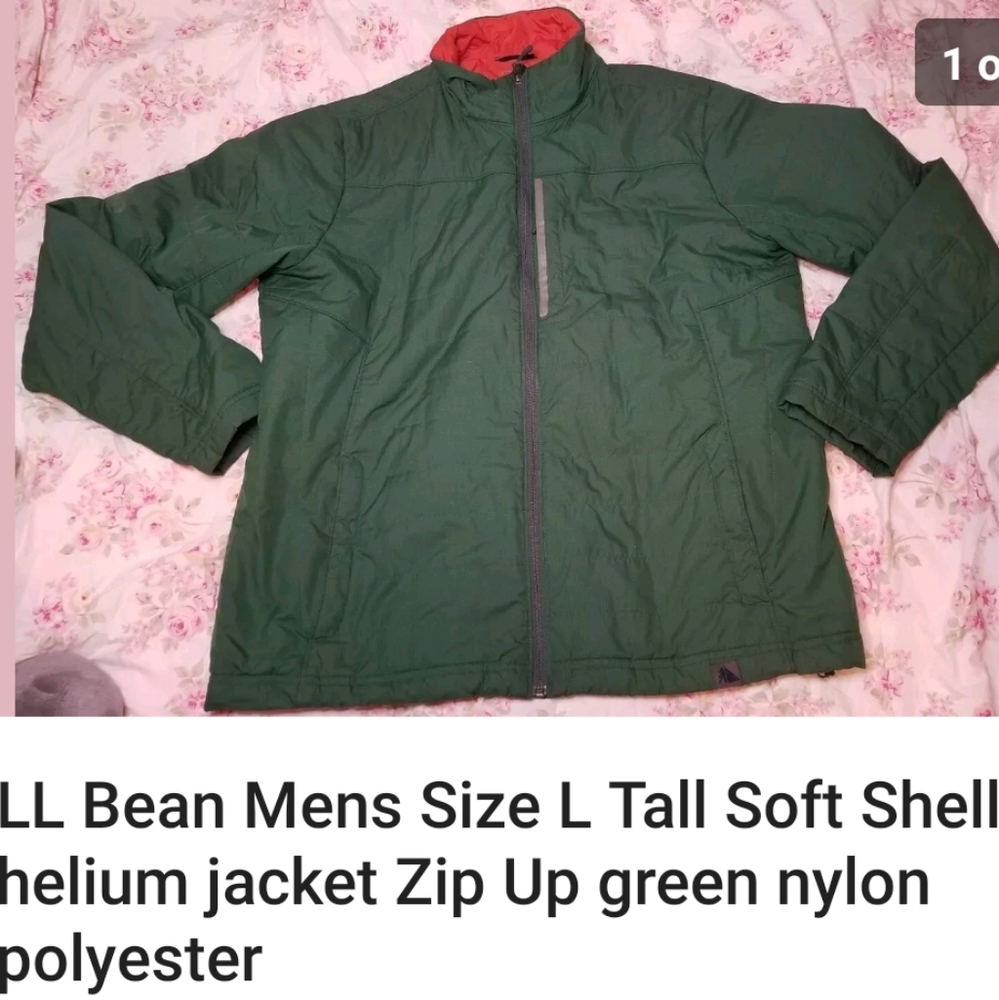 Mens L.L Bean green jacket